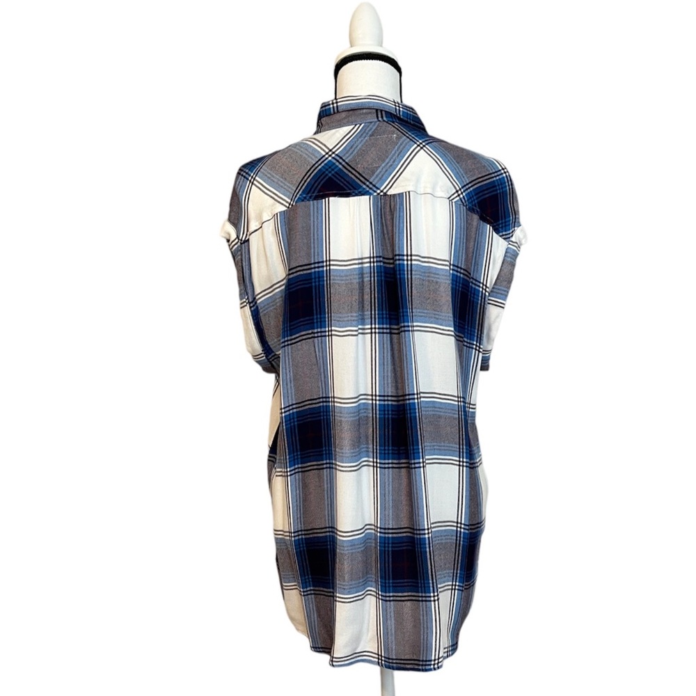 Rails Plaid Rolled Sleeve Button Down Shirt - Picture 2 of 14